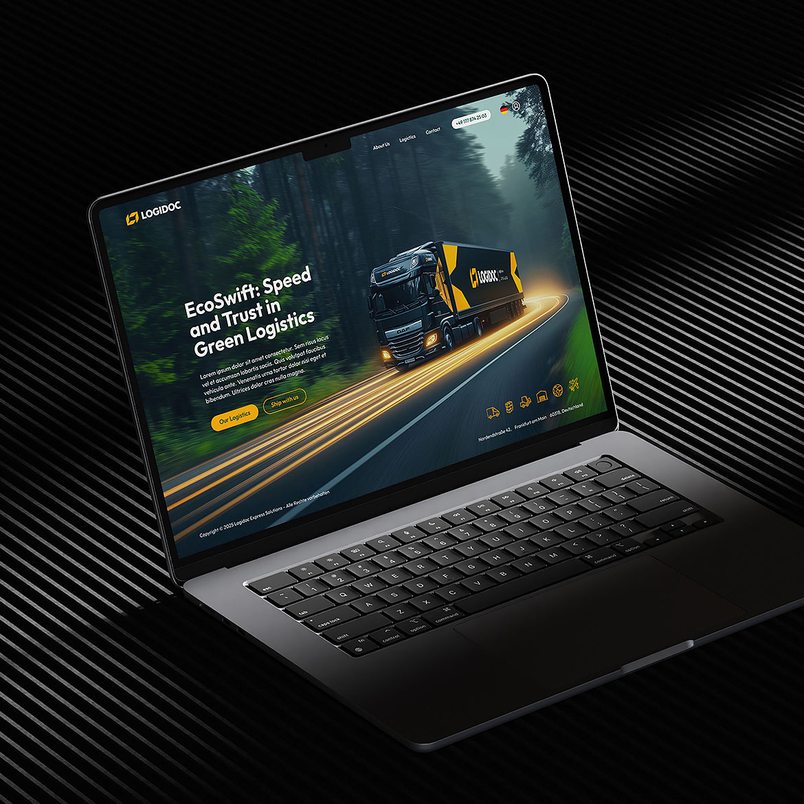 Дизайн сайта логистической компании Logidoc