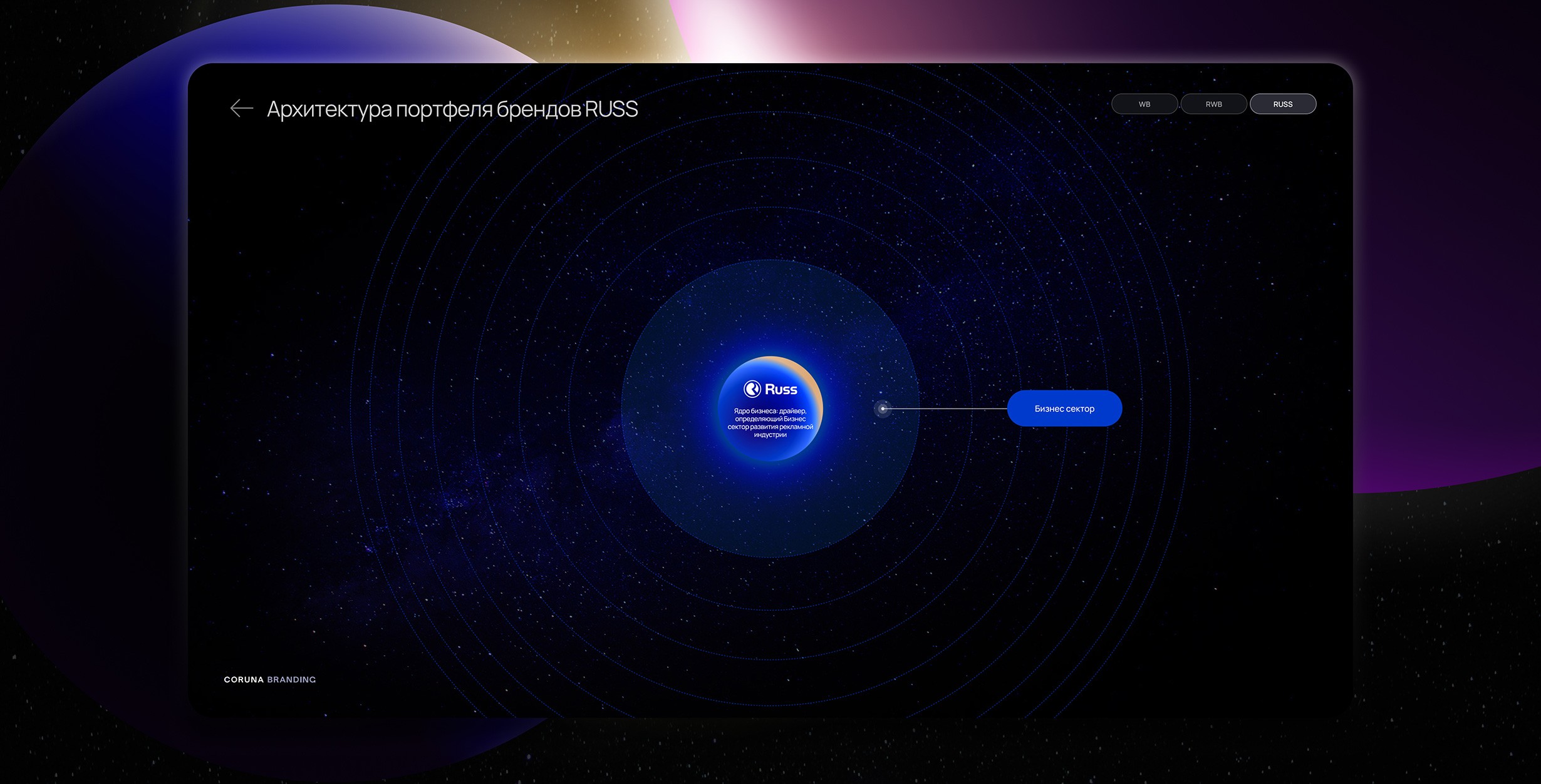 Планетарная система брендов Wildberries-Russ-RWB