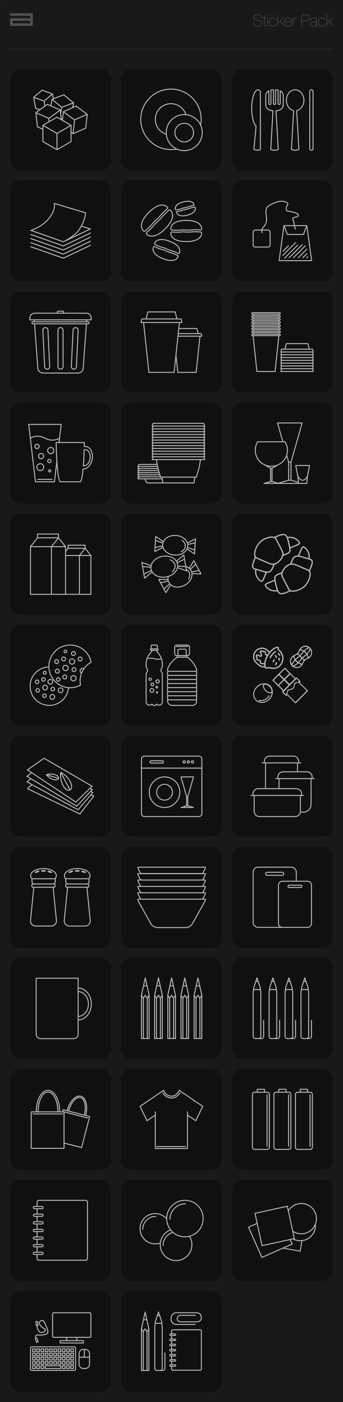 Sticker Pack, Kitchen Stickers