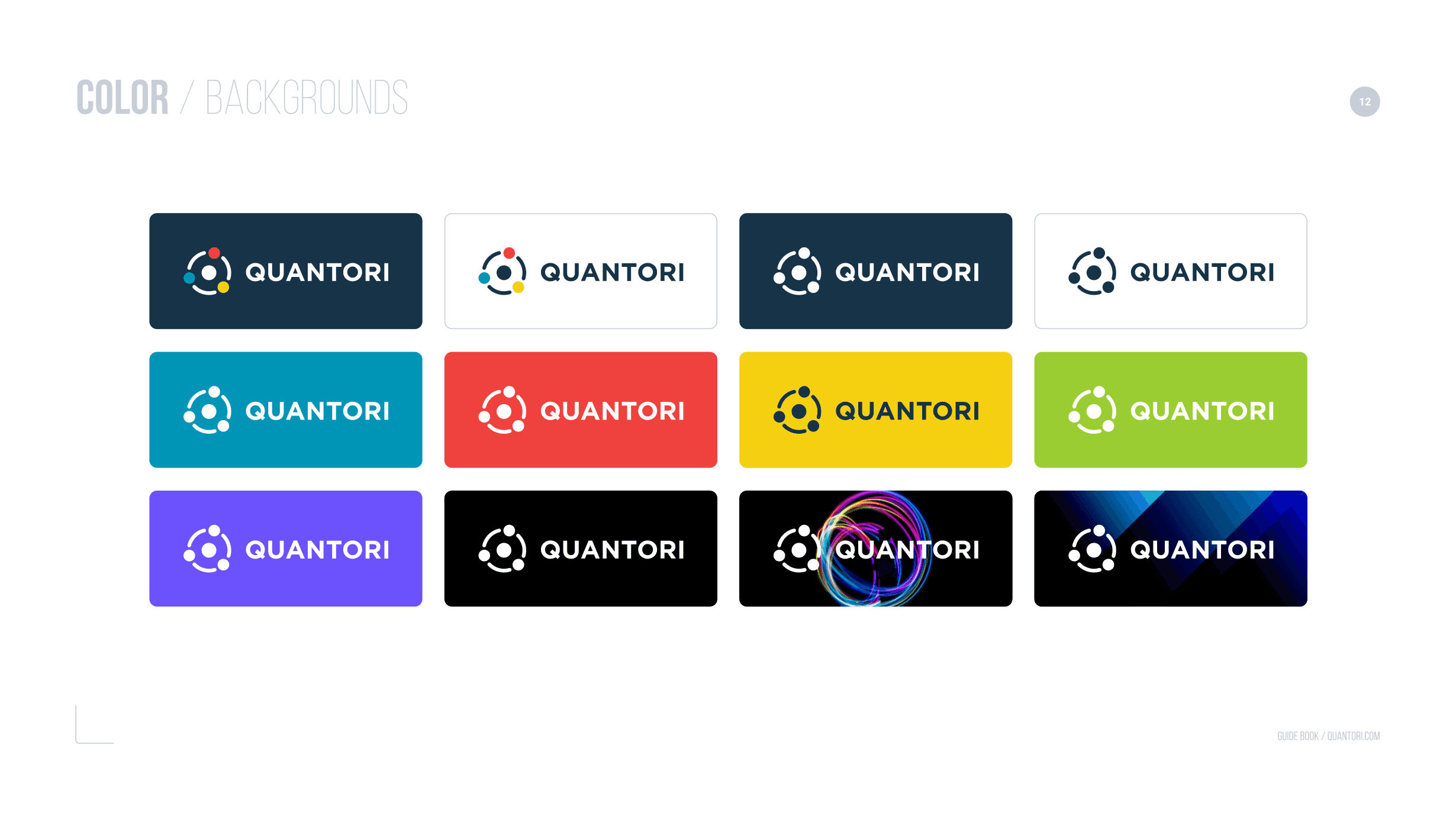 Гайдбук — Применение логотипа на фонах