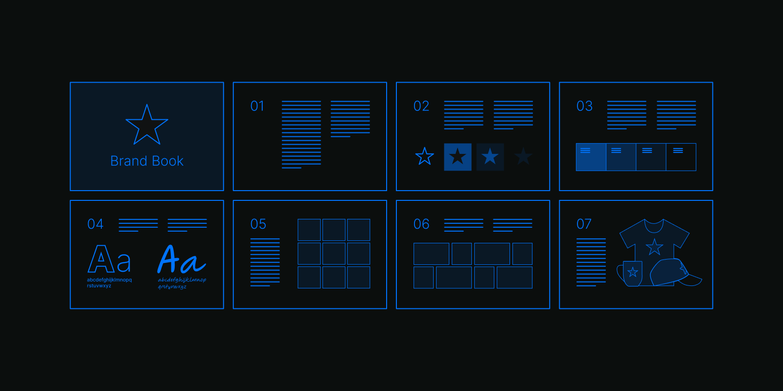 Разреботка и создание брендбука, blueprint