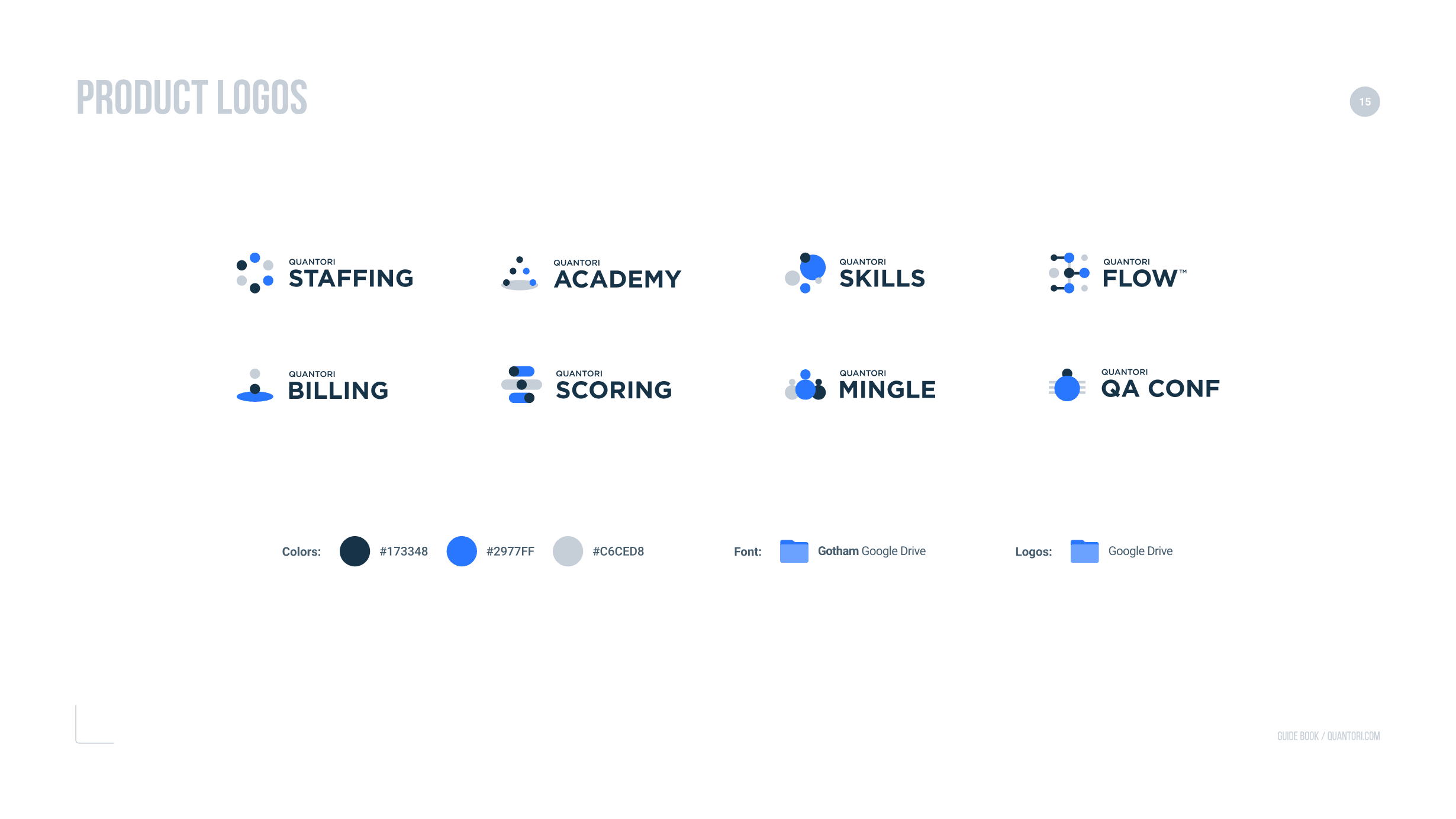 Гайдбук — Логотипы продуктов
