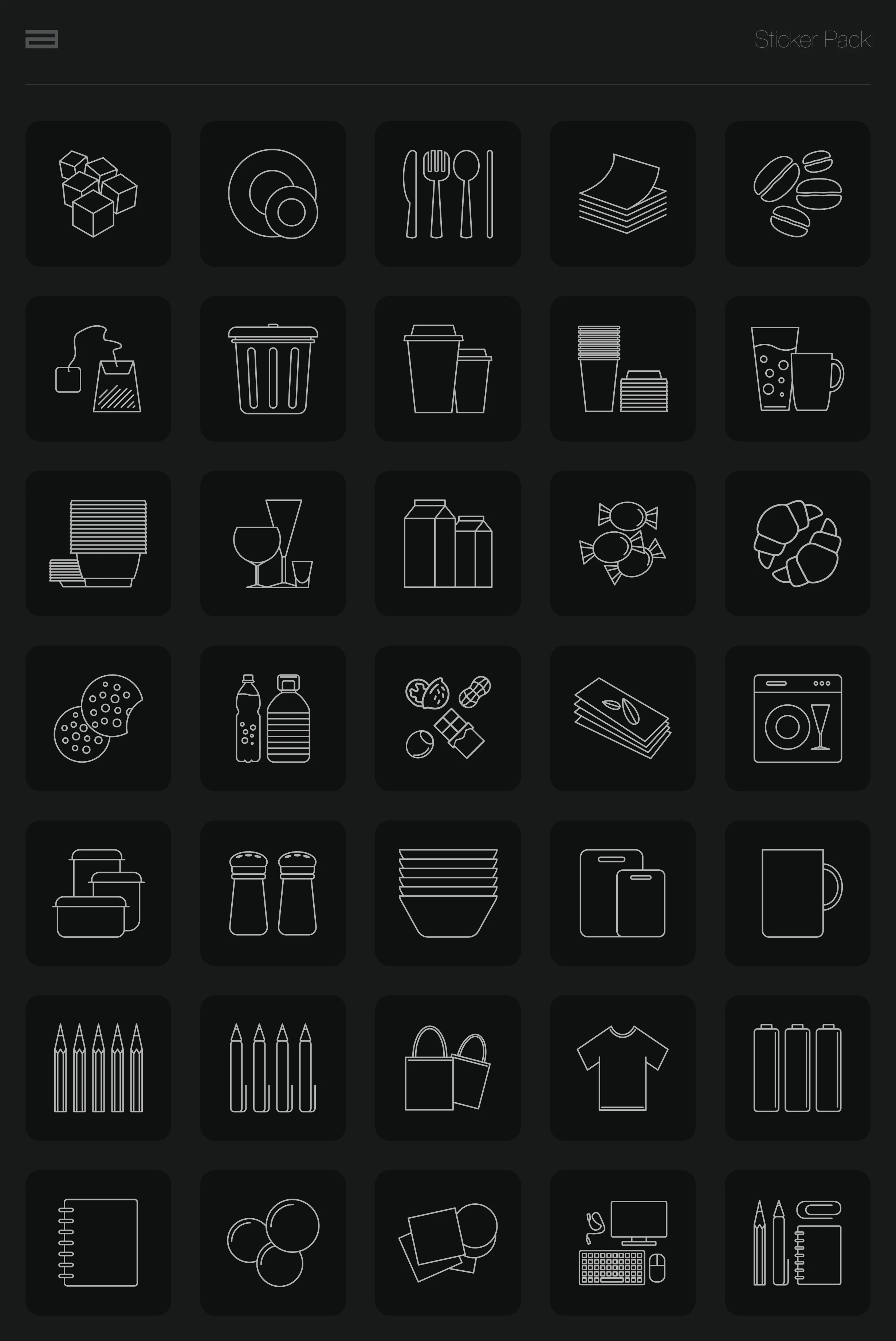 Sticker Pack, Kitchen Stickers