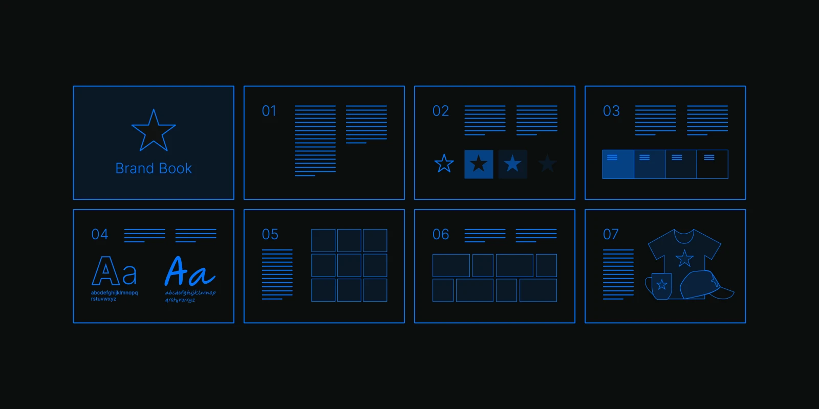 Разреботка и создание брендбука, blueprint